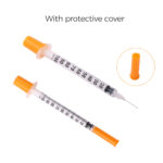 Insulin Syringe With Protective Cover