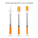 Different insulin syringe sizes