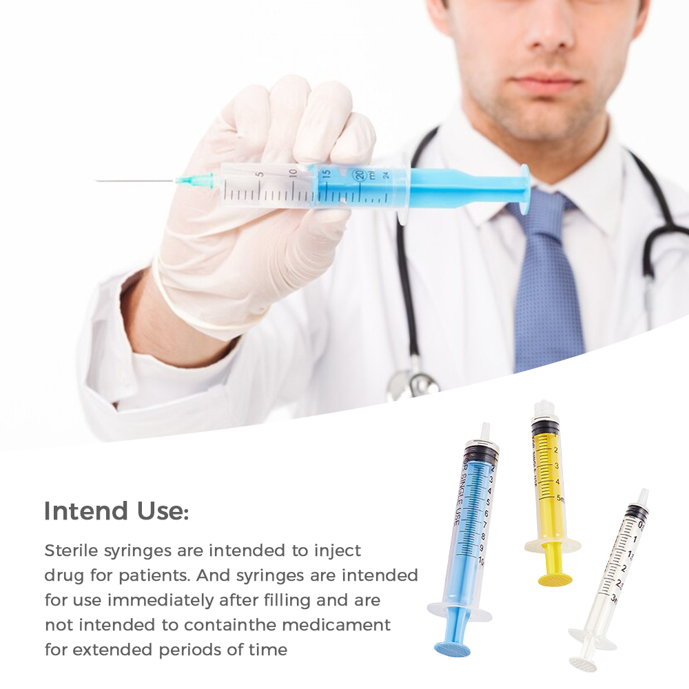 Sterile Syringes for Single Use(Colorful Plungers)