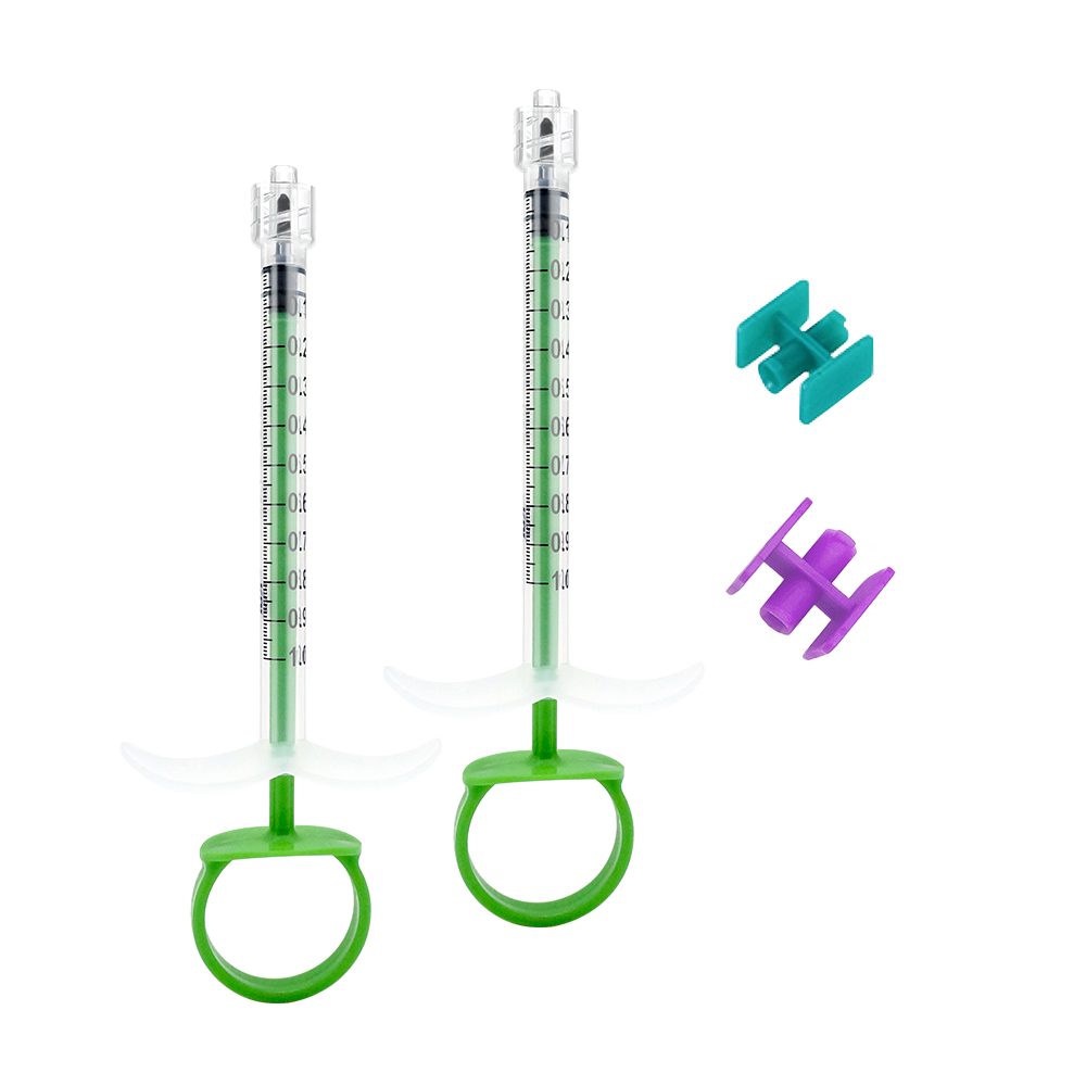 Aesthetic syringe with luer slip(pull ring)