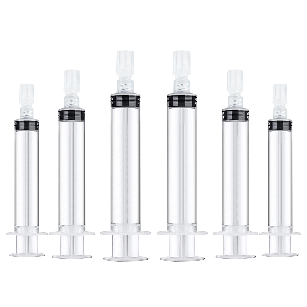 Pre-filled flush syringes