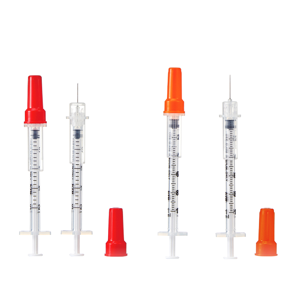 Sterile Syringes for Insulin for Single Use(Retractable)