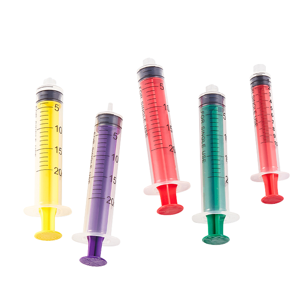 Sterile Syringes for Single Use(Colorful Plungers)