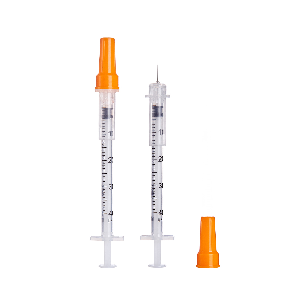 Sterile Syringes for Insulin for Single Use-Safety Sleeve