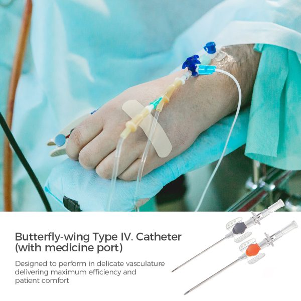 Disposable I.V Catheter / Butterfly Intravenous Catheter Peripheral Venous Catheter - Image 4