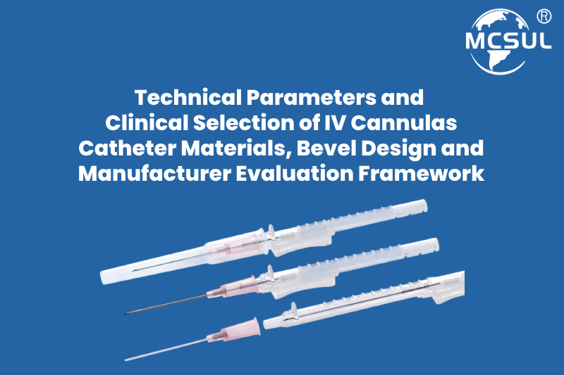 Technical Parameters and Clinical Selection of IV Cannulas: Catheter Materials, Bevel Design and Manufacturer Evaluation Framework IV cannula selection catheter material and bevel design comparison